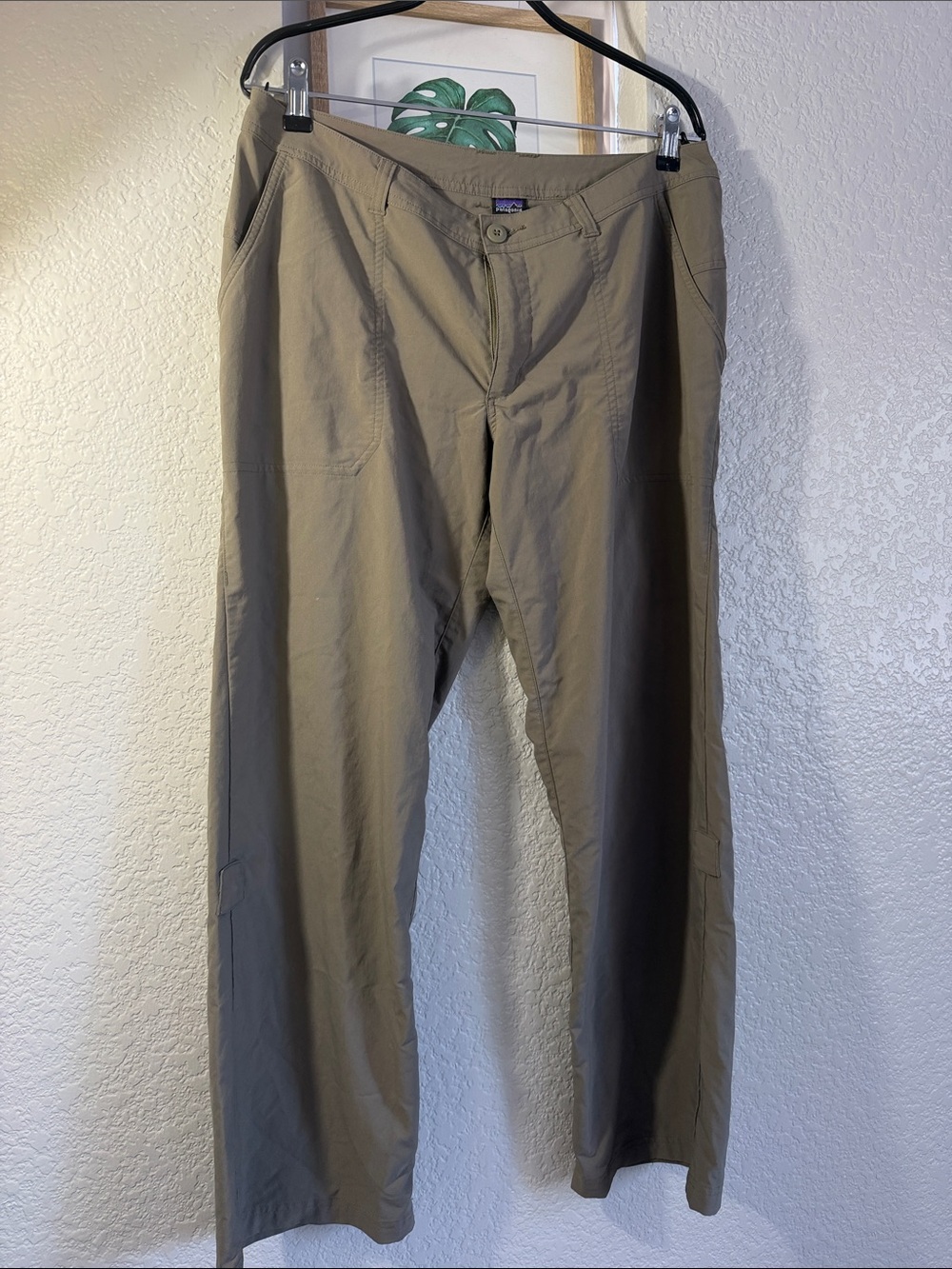 Patagonia Olive Track Pants in Khaki Green